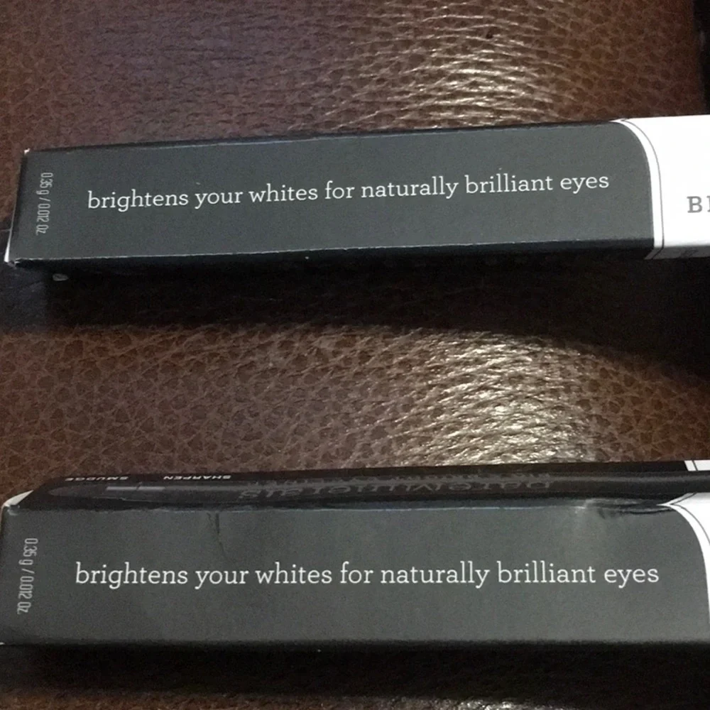 NWT,BARE MINERALS CHARCOAL GRAY&EXPRESSO BROWN EYELINER PENCILS RETAILS $50 each
